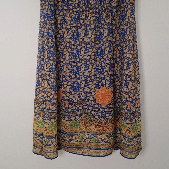 Rabbit Rabbit Rabbit Floral Multicolor Smocked Lined Size 6 Dress - Picture 3 of 14